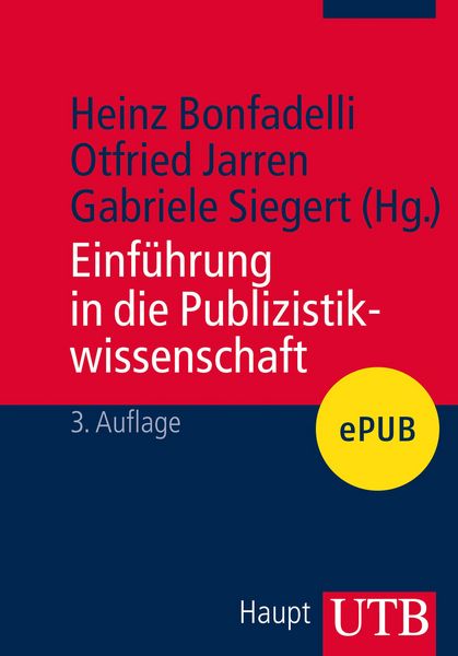 Produktbild: Einf&uuml;hrung in die Publizistikwissenschaft