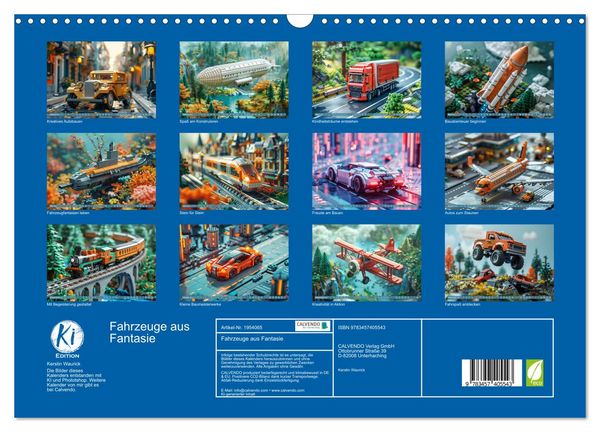 Produktbild: Fahrzeuge aus Fantasie (Wandkalender 2026 DIN A3 quer), CALVENDO Monatskalender