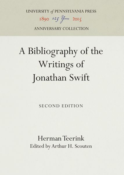 Produktbild: A Bibliography of the Writings of Jonathan Swift
