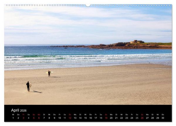 Produktbild: Jersey & Guernsey - britische Kanalinseln (hochwertiger Premium Wandkalender 2026 DIN A2 quer), Kunstdruck in Hochglanz