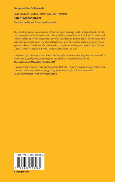 Produktbild: Patent Management