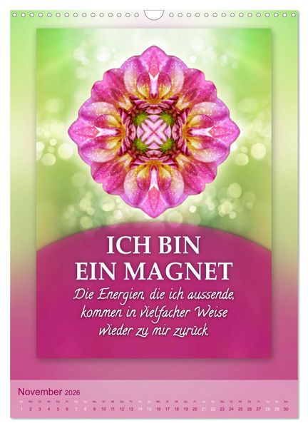 Produktbild: ICH BIN Licht und Liebe - Kalender (Wandkalender 2026 DIN A3 hoch), CALVENDO Monatskalender