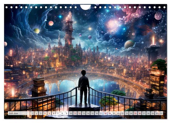 Produktbild: SCIENCE-FICTION Leben auf fernen Planeten (Wandkalender 2026 DIN A4 quer), CALVENDO Monatskalender