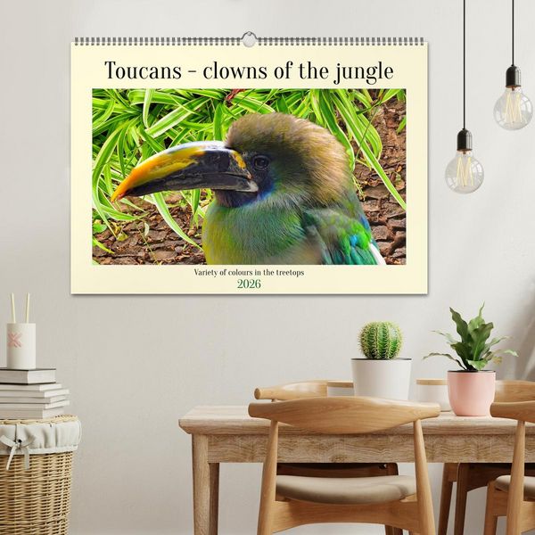 Produktbild: Toucans - clowns of the jungle (Wall Calendar 2026 DIN A2 landscape), CALVENDO 12 Month Wall Calendar