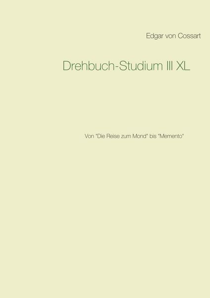 Produktbild: Drehbuch-Studium III XL
