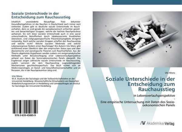 Produktbild: Soziale Unterschiede in der Entscheidung zum Rauchausstieg