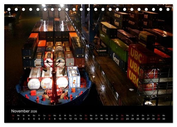 Produktbild: Containerwelten (Tischkalender 2026 DIN A5 quer), CALVENDO Monatskalender
