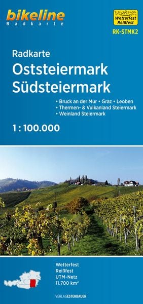 Produktbild: Radkarte Oststeiermark, S&uuml;dsteiermark