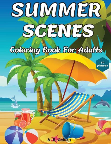 Produktbild: Summer Scenes Coloring Book for Adults