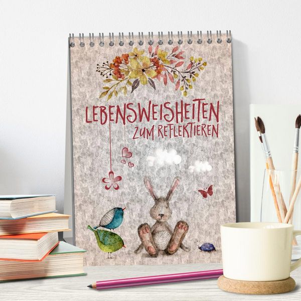 Produktbild: Lebensweisheiten zum Reflektieren (Tischkalender 2026 DIN A5 hoch), CALVENDO Monatskalender