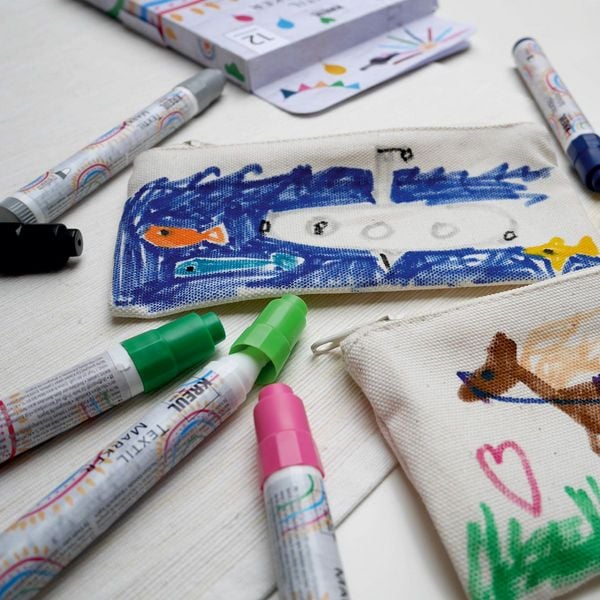 Produktbild: KREUL Textil Marker medium Junior 12er Set