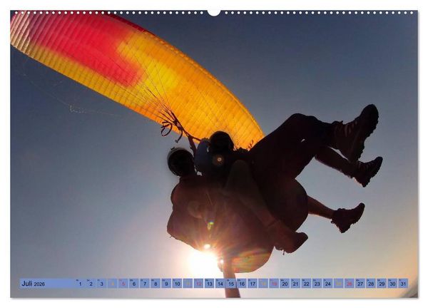 Produktbild: Frei sein - Paragliding (Wandkalender 2026 DIN A2 quer), CALVENDO Monatskalender