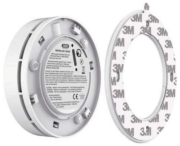 Produktbild: ABUS PREFIRA Slim Plus Rauchwarnmelder (&Oslash; x H) 110mm x 28.5mm