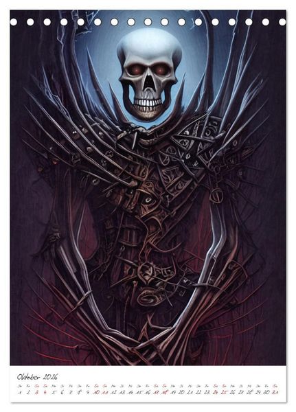 Produktbild: Dark Fantasy Art - Zeit der Helden (Tischkalender 2026 DIN A5 hoch), CALVENDO Monatskalender