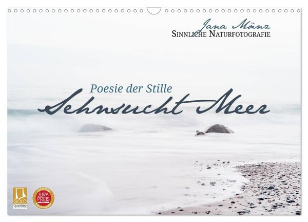 Produktbild: Sehnsucht Meer - Poesie der Stille (Wandkalender 2026 DIN A3 quer), CALVENDO Monatskalender