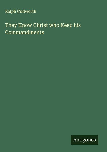 Produktbild: They Know Christ who Keep his Commandments