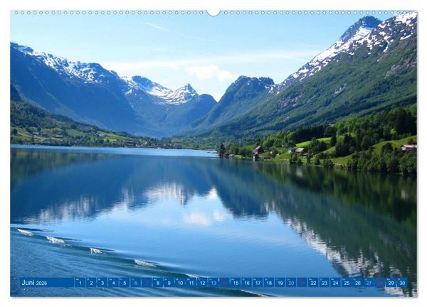 Produktbild: Norwegen (hochwertiger Premium Wandkalender 2026 DIN A2 quer), Kunstdruck in Hochglanz