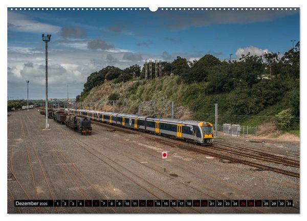 Produktbild: Eisenbahn in Neuseeland (Wandkalender 2026 DIN A2 quer), CALVENDO Monatskalender