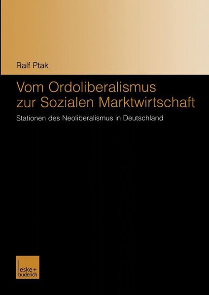 Produktbild: Vom Ordoliberalismus zur Sozialen Marktwirtschaft
