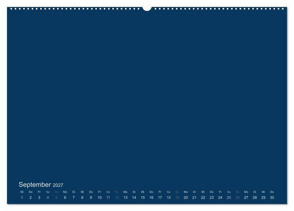 Produktbild: Bastelkalender - Dunkelblau (Wandkalender 2027 DIN A2 quer), CALVENDO Monatskalender