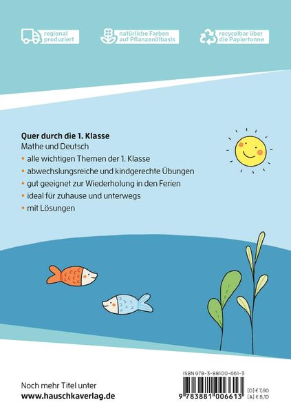 Produktbild: Mathe und Deutsch 1. Klasse &Uuml;bungsblock