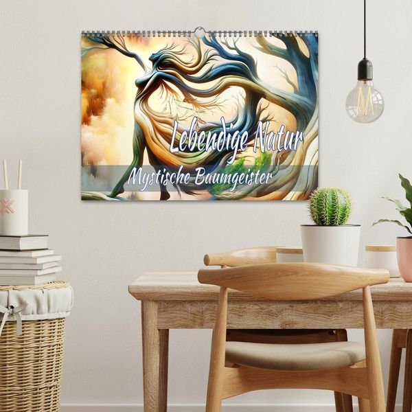 Produktbild: Lebendige Natur - Mystische Baumgeister (Wandkalender 2026 DIN A3 quer), CALVENDO Monatskalender