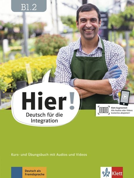 Produktbild: Hier! B1.2. Kurs- und &Uuml;bungsbuch mit Audios und Videos