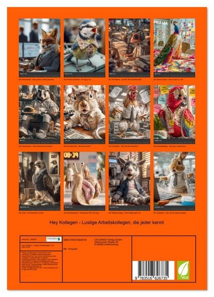 Produktbild: Hey Kollegen - Lustige Arbeitskollegen, die jeder kennt (Wandkalender 2026 DIN A4 hoch), CALVENDO Monatskalender
