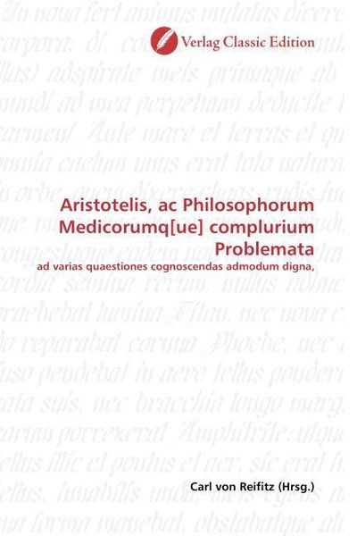 Produktbild: Aristotelis, ac Philosophorum Medicorumq[ue] complurium Prob