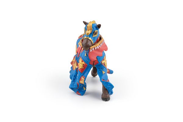 Produktbild: Spielfigur Streitross Lilie blau 9cm