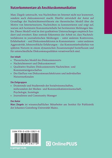 Produktbild: Nutzerkommentare als Anschlusskommunikation