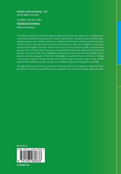 Produktbild: Statistical Genomics