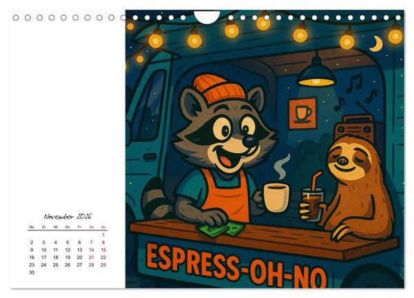 Produktbild: Pfoten, Pelz & Power-Jobs (Wandkalender 2026 DIN A4 quer), CALVENDO Monatskalender