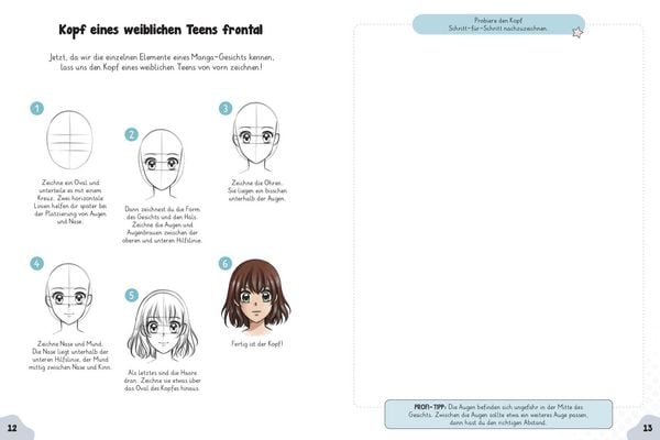 Produktbild: Manga Zeichnen lernen I Schritt-f&uuml;r-Schritt-Anleitung