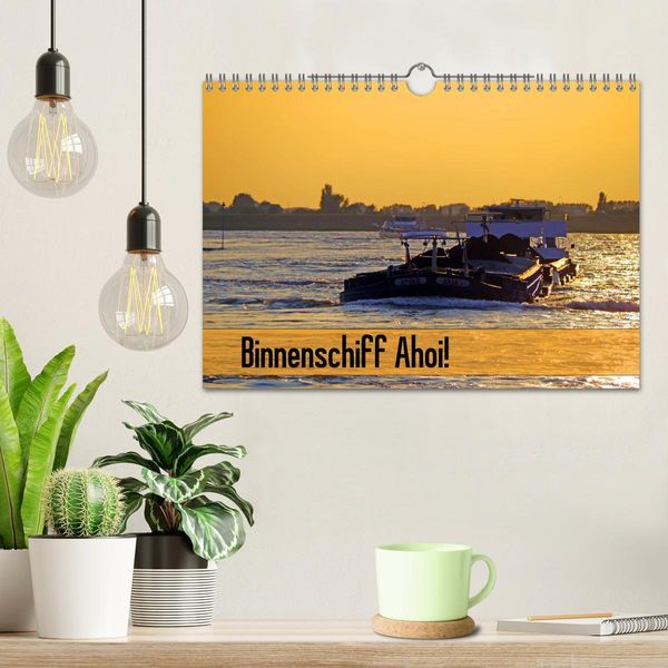 Produktbild: Binnenschiff Ahoi! (Wandkalender 2026 DIN A4 quer), CALVENDO Monatskalender