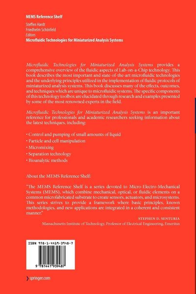 Produktbild: Microfluidic Technologies for Miniaturized Analysis Systems