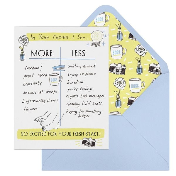 Produktbild: 6-Pack Em & Friends Julia Rothman Fresh Start More/Less Greeting Cards