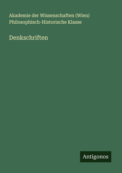 Produktbild: Denkschriften