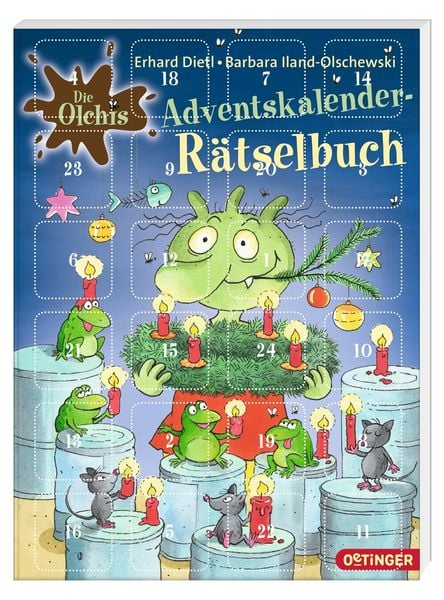 Produktbild: Die Olchis. Adventskalender-Rätselbuch