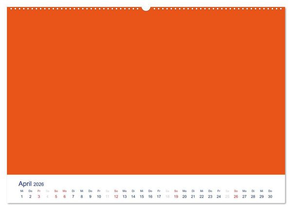 Produktbild: Farbiger Bastelkalender (Wandkalender 2026 DIN A2 quer), CALVENDO Monatskalender