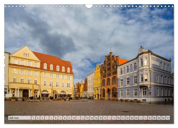 Produktbild: Stralsund Stadtansichten (Wandkalender 2026 DIN A3 quer), CALVENDO Monatskalender