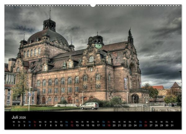 Produktbild: Meine Stadt N&uuml;rnberg 2026 (Wandkalender 2026 DIN A2 quer), CALVENDO Monatskalender
