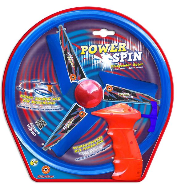 Produktbild: Paul G&uuml;nther 1646 - Power Spin, Fliegender Rotor inkl. Schnellstarter, ab 6 Jahren