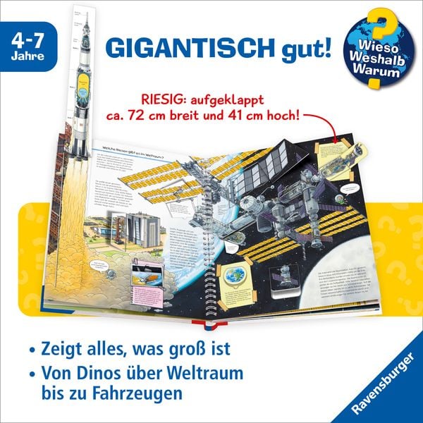 Produktbild: Wieso? Weshalb? Warum? Sonderband - Groß, größer, am größten (Riesenbuch)