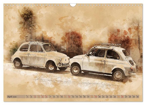 Produktbild: Kult-Autos, Nuova 500 (Wandkalender 2026 DIN A3 quer), CALVENDO Monatskalender