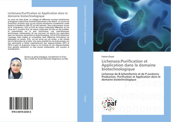 Produktbild: Lichenase:Purification et Application dans le domaine biotechnologique