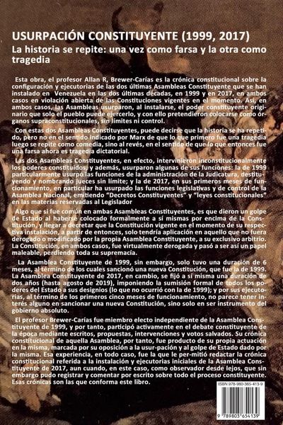 Produktbild: Usurpaci&oacute;n Constituyente (1999, 2017)
