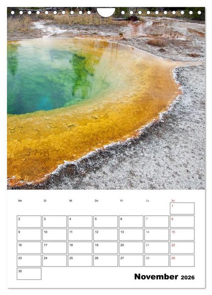 Produktbild: Yellowstone und Grand Tetons Nationalparks (Wandkalender 2026 DIN A4 hoch), CALVENDO Monatskalender