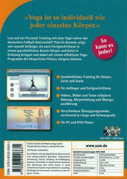 Produktbild: Patrick Broome: Yoga f&uuml;r alle (PC+MAC)