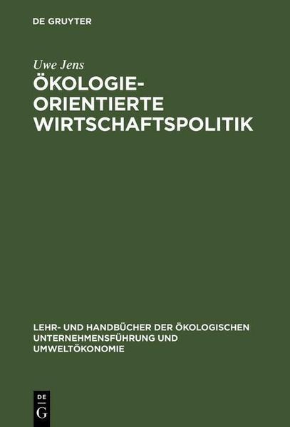 Produktbild: &Ouml;kologieorientierte Wirtschaftspolitik